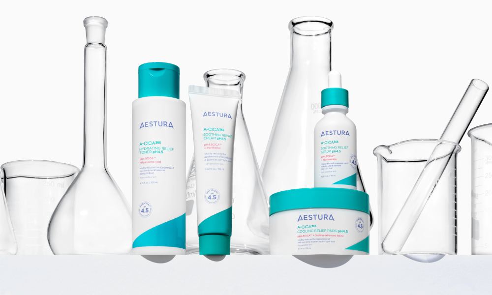 未使用品　AESTURA　エイシカ365　4点セット　コスメ　美容　スキンケア 独自成分pH4.5CICA™*¹で肌荒れ・肌ダメージ*²から守る