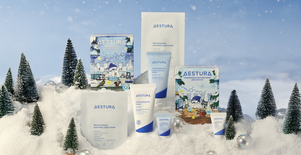 韓国NO.1*ダーマコスメブランド「AESTURA」 冬の乾燥をうるおいで満たすホリデー限定キット2種が登場